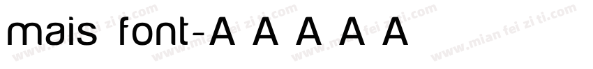 mais font字体转换